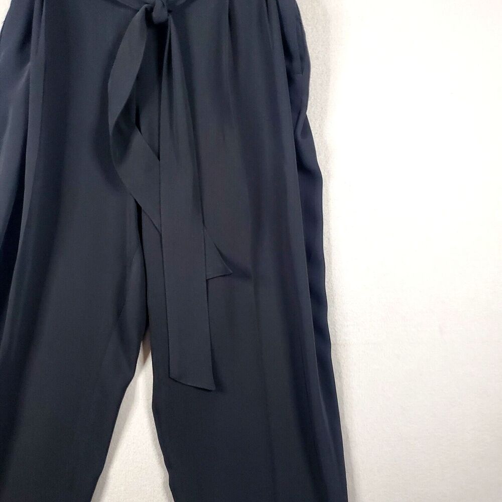Boden Women’s Melina High Waisted Paperbag Pants Trousers Size 18R Black - Picture 5 of 13